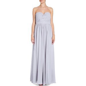 Prom / Wedding Guest- Gathered Strapless A-Line Sweetheart Bridesmaid  Dress NWT